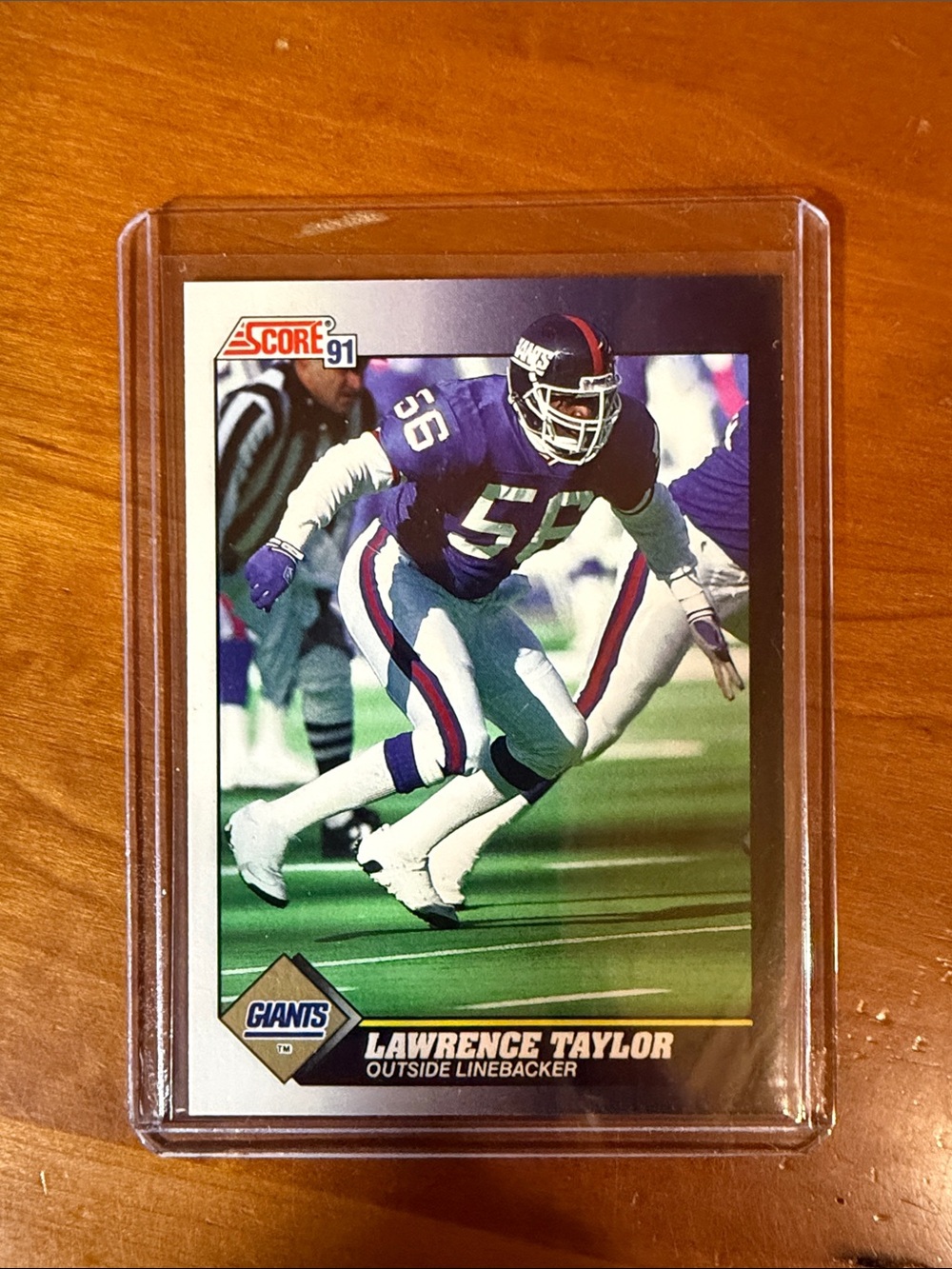 NFL Lawrence Taylor New York Giants Purple White Card